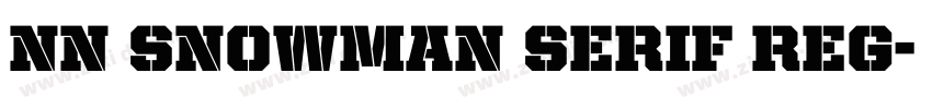 NN Snowman Serif Reg字体转换